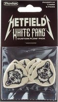 Jim Dunlop - James Hetfield Metallica - White Fang plectrums 1.14 mm - 6-pack