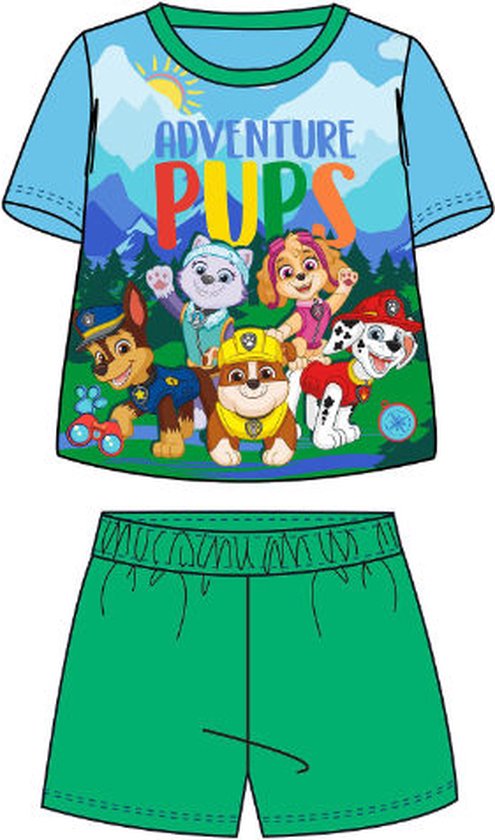 PAW Patrol shortama - coton - Paw Patrol pyjama short et t-shirt - taille 1,5/2 ans - 92