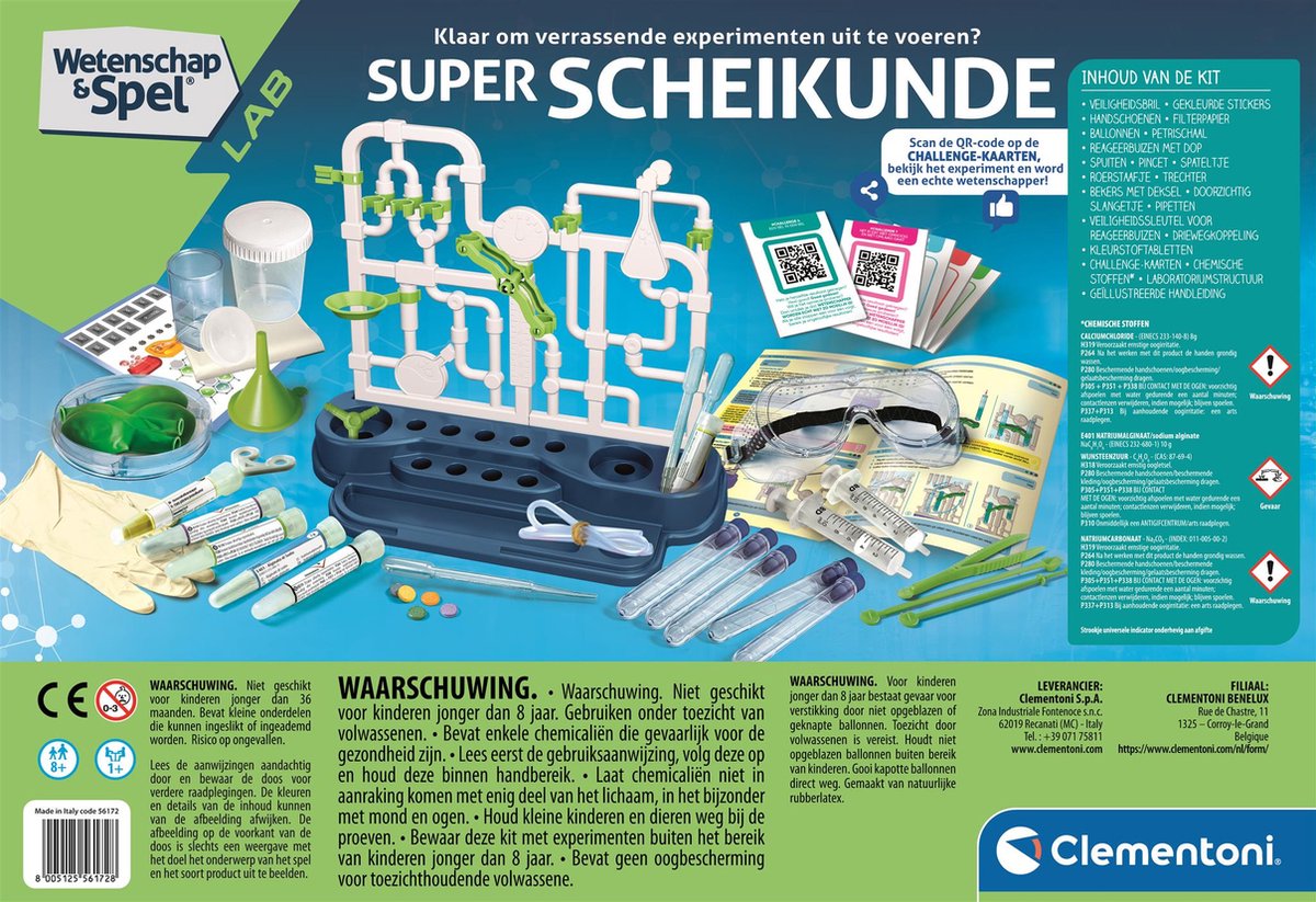 Clementoni Wetenschap & Spel – Super Scheikunde - Experimenteerdoos met vele Experimenten - Laboratorium Speelgoed - 8+ Jaar — afbeelding 6