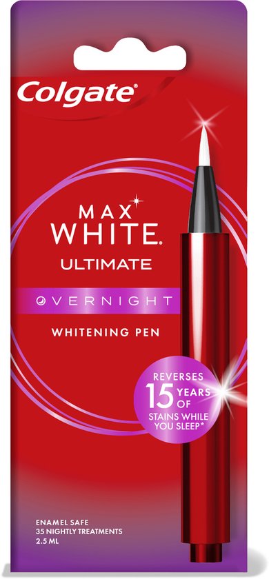 Colgate Max White Overnight Whitening Pen voor 35 nachtelijke behandelingen - 2,5 ml