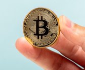 Ditverzinjeniet.nl Bitcoin Munt - Goudkleurig