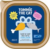 Tommie the Cat - kattenvoer natvoer - stukjes in saus met kabeljauw & kip - voordeel verpakking - 19 stuks - 85 gram per stuk - zonder suiker en graanvrij