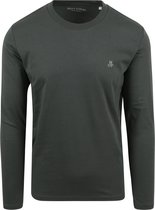 Marc O'Polo - Long Sleeve T-Shirt Donkergroen - Heren - Maat XL - Regular-fit