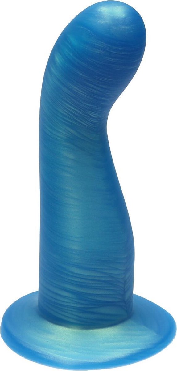 Goedkoopste Ylva & Dite - Leda - Siliconen G-spot / Prostaat dildo - Made in Holland - Goud Blauw Metallic