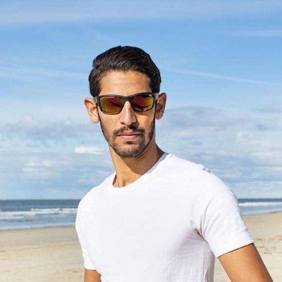 SINNER Cayo - Sportbril/ Zonnebril - Zwart/ Rood - Unisex - BIO-based frame van Merkloos — afbeelding 2