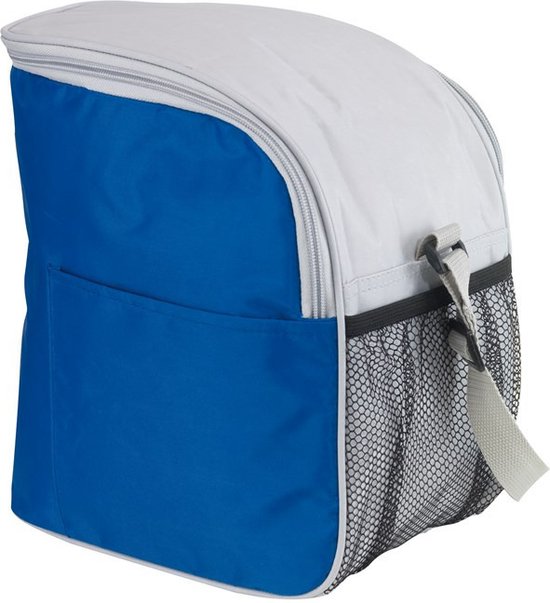Kleine koeltas/Lunch tas model Glaciaal - 2x - 23 x 16 x 26 cm - 1 vaks - blauw/grijs - 9 Liter van Klein — afbeelding 3