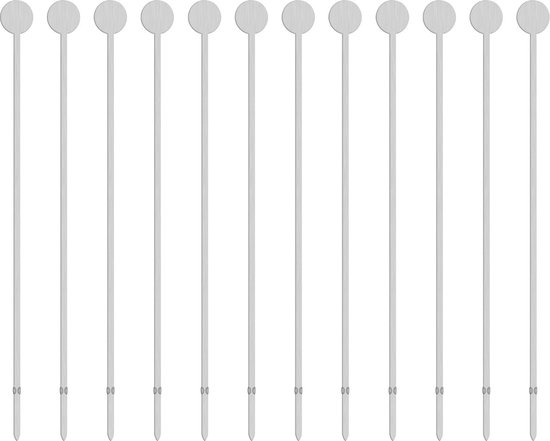 20 Brochettes En Acier Inoxydable 304 Pour Barbecue - 40 Cm, Réutilisables, Avec Crochet Et Poignée Antidérapante