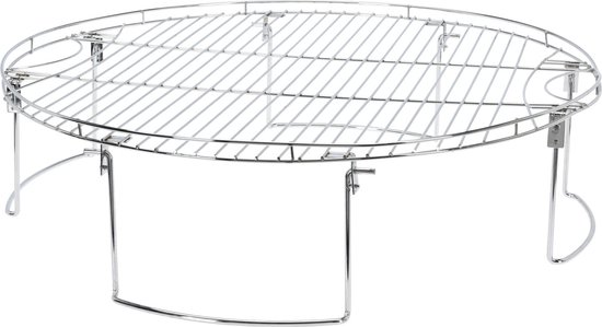 BBQ collection/barbecue rooster grill - rond - opzet verhoger - metaal - Dia 65 x H17 cm