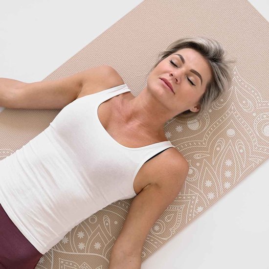 Extra Dikke Yogamat - Mystical - Zand - 6 mm van Love Generation — afbeelding 2