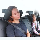 Oreiller d'appui-tête Oreiller de cou de voiture Oreiller d'appui-tête de siège de voiture - ' Zwart' Oreiller de voyage Support de cou réglable - Sécurité et Protection - Pour Enfants et Adultes - PerfectFit