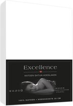 Hoeslaken Katoen Satijn Excellence 180x200+30