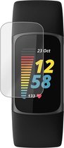 Screenprotector geschikt voor Fitbit Charge 5 - Folie Screen Protector geschikt voor Fitbit Charge 5