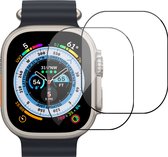 2x Screenprotector geschikt voor Apple Watch Ultra / Ultra 2 49mm - Folie Screen Protector geschikt voor Apple Watch Ultra / Ultra 2 49mm