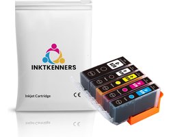 Inktkenners Inktcartridges Geschikt voor Canon PGI-525/CLI-526 - Multipack van 5 cartridges - Geschikt voor Pixma IP4800, IP4850, IP4950, IX6550, MG5150,…