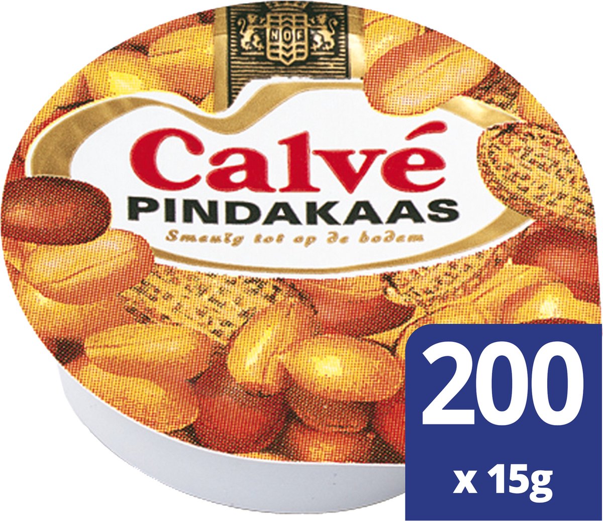Calve - Broodbeleg - Pindakaas Cups / Peanut Butter - 200 x 15 gram - Calvé
