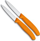 Couteau d'office Victorinox pointu - Set 2 pièces - Orange
