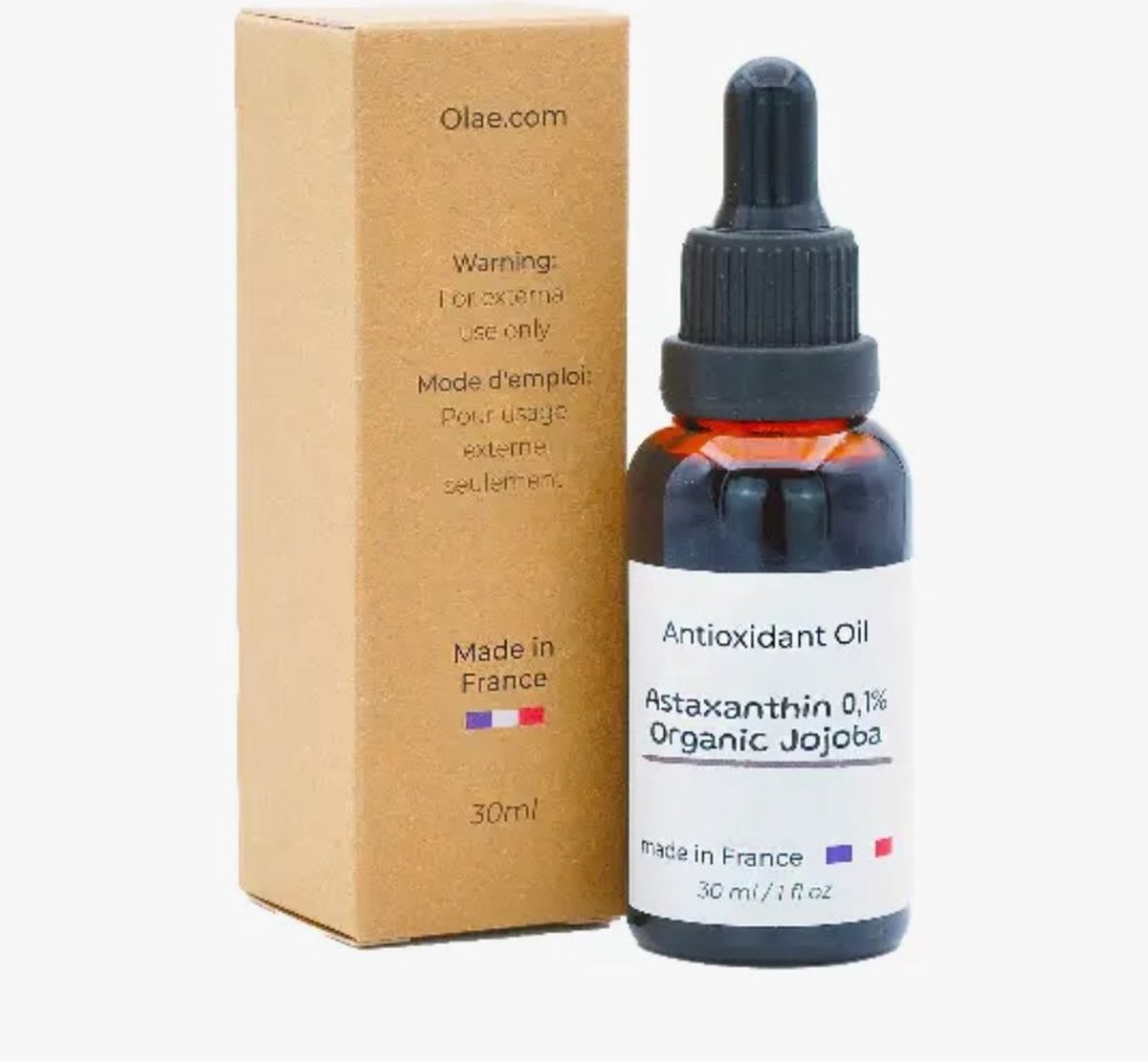 Verjongende serum Astaxanthine 0,1% in Jojoba, antioxiderende olie 30ml