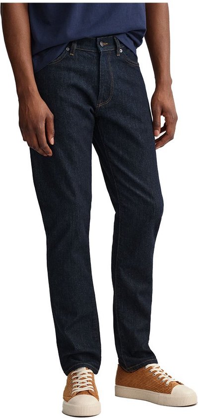 GANT Hayes Jeans Met Middelhoge Taille - Heren - Dark Blue - W32 X L32