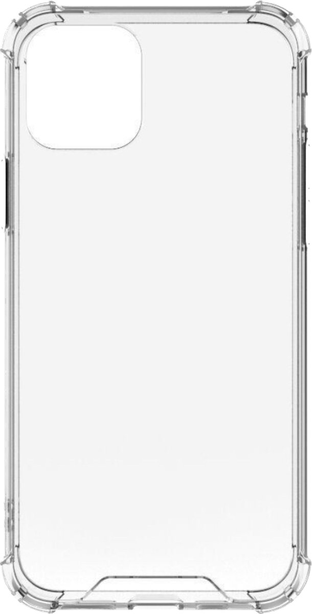 Hidzo telefoonhoesje - Transparant - Siliconen - shock proof hoesje backcover - IPhone 13 Pro Max