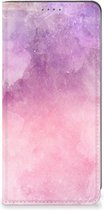 Leuk Telefoonhoesje Google Pixel 7A Bookcase Cover Pink Purple Paint