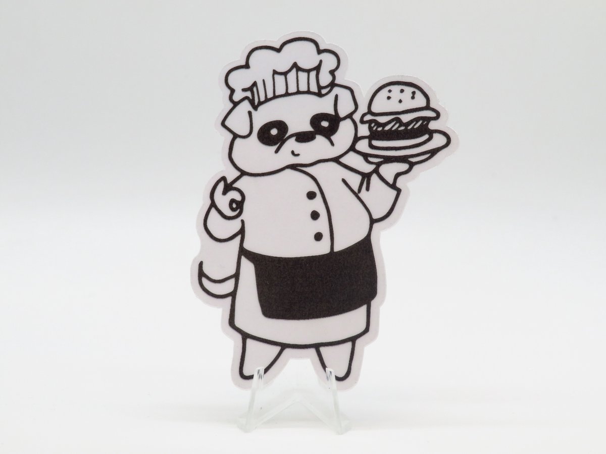 Bulldog Chef Sticker - Dieren in het Dagelijks Leven | Vera's Arts & Dice | Schattige Stickers - Handgemaakte Stickers - Journaling - Bullet Journal - Scrapbooking - Leuke Stickers - Laptop Sticker - Telefoon Sticker