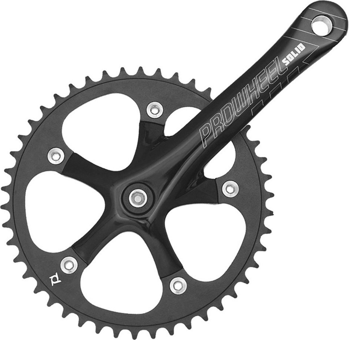 Prowheel Fixie Crankstel Zilver 175 mm / 48t
