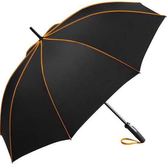 Fare® Seam middelgrote golfparaplu zwart oranje 115 centimeter windproof windbestendig