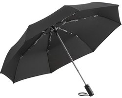 Fare Colorline 5644 extra grote zakparaplu zwart grijs zakparaplu vouwparaplu opvouwbare paraplu windproof windvast stormbestendig stormparaplu reisparaplu