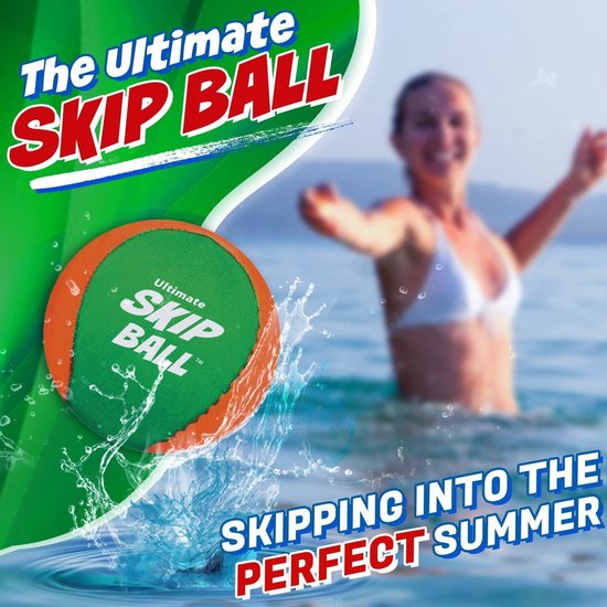 Ultimate Skip Ball (grijs/oranje) Fun Beach Toys & Water Games voor jongeren, tieners & cadeaus voor mannen die van alles houden - Coole zomerse verjaardagscadeaus voor familie, zon, kleinzoon, - 