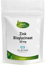 Zink Bisglycinaat | 100 capsules | 20 mg | Vitaminesperpost.nl
