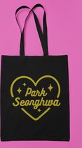 Ateez Member Park Seonghwa Gold Totebag - Korean Boyband - Kpop fans - Fan Art Merchandise - Onze Size