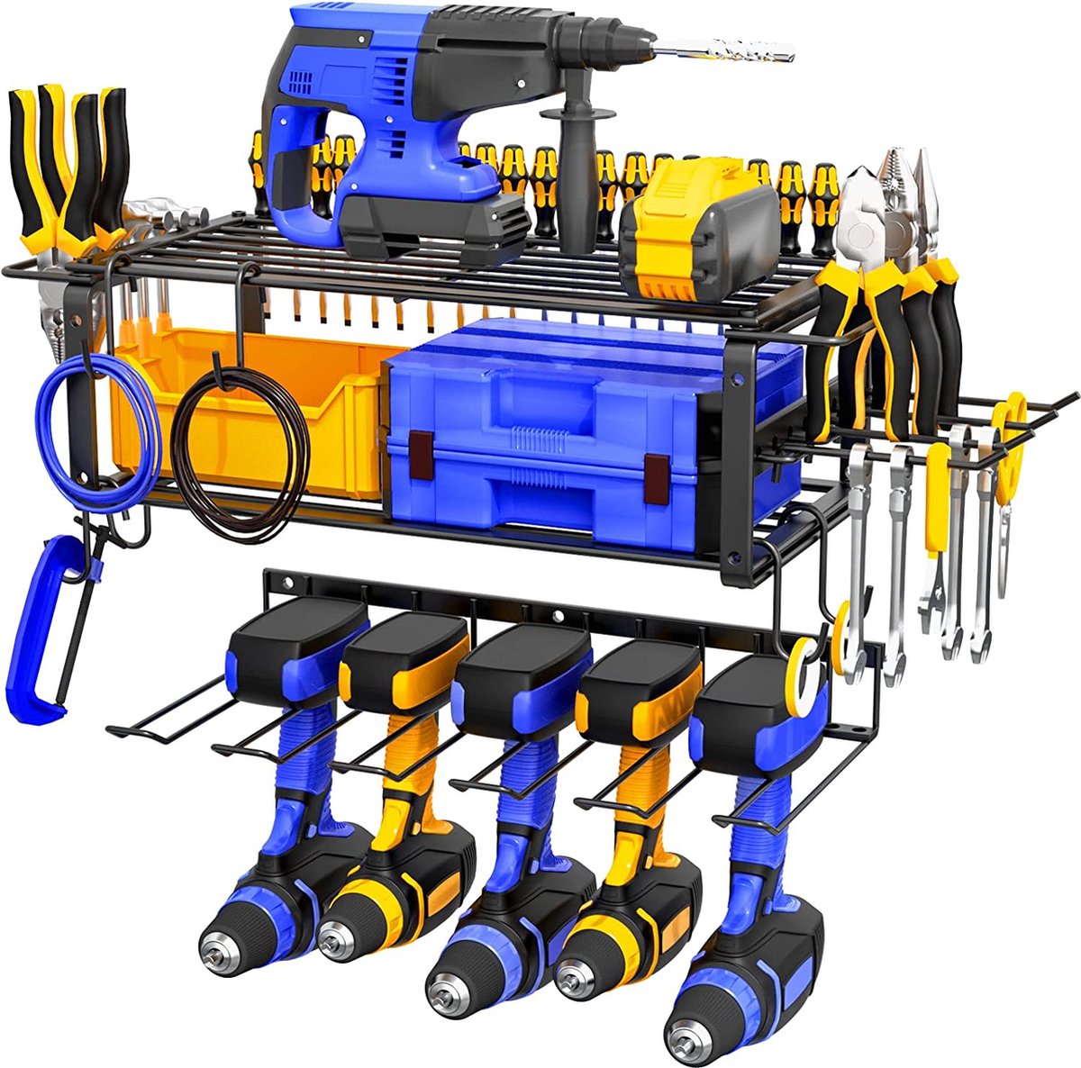 Organisateur d'outils électriques, 4 emplacements, perceuse