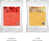 Bubble Tea Powder | Milk Shake Powder | JENI Vanilla Strawberry - 2 x 1 Kg