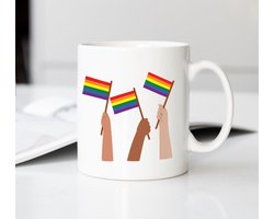Mok Pride Gay Flag Love Wins - Pride - Gay - LGBTQ Vlag - Regenboog