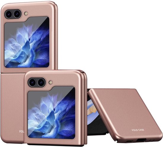 Samsung Galaxy Z Flip 5 Hoesje Hard Back Cover Roze Goud bol