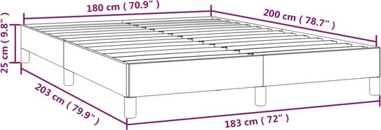 vidaXL-Bedframe-fluweel-lichtgrijs-180x200-cm