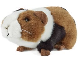 Living Nature Pluche Cavia knuffel - 18 cm - kinder speelgoed knuffeldieren