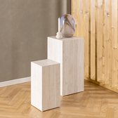 Sohome Zuil Dinorah - Travertin - Set van 2 stuks - Beige