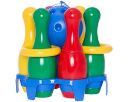 Bowling set voor kinderen 2-in-1 Ringwerpset - Hemar
