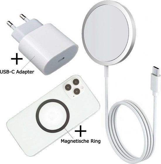 Chargeur sans fil + adaptateur 20W - Convient pour iPhone 10/11/12