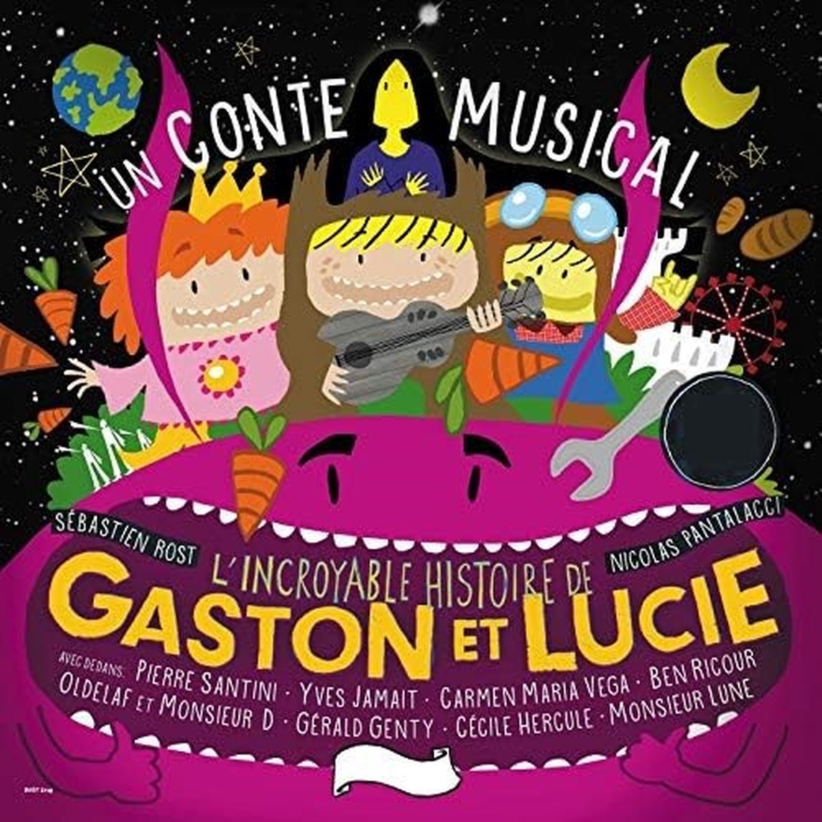 Monsieur Lune & Sebastien Rost - L'incroyable Histoire De Gaston & Lucie- Un Conte (CD)