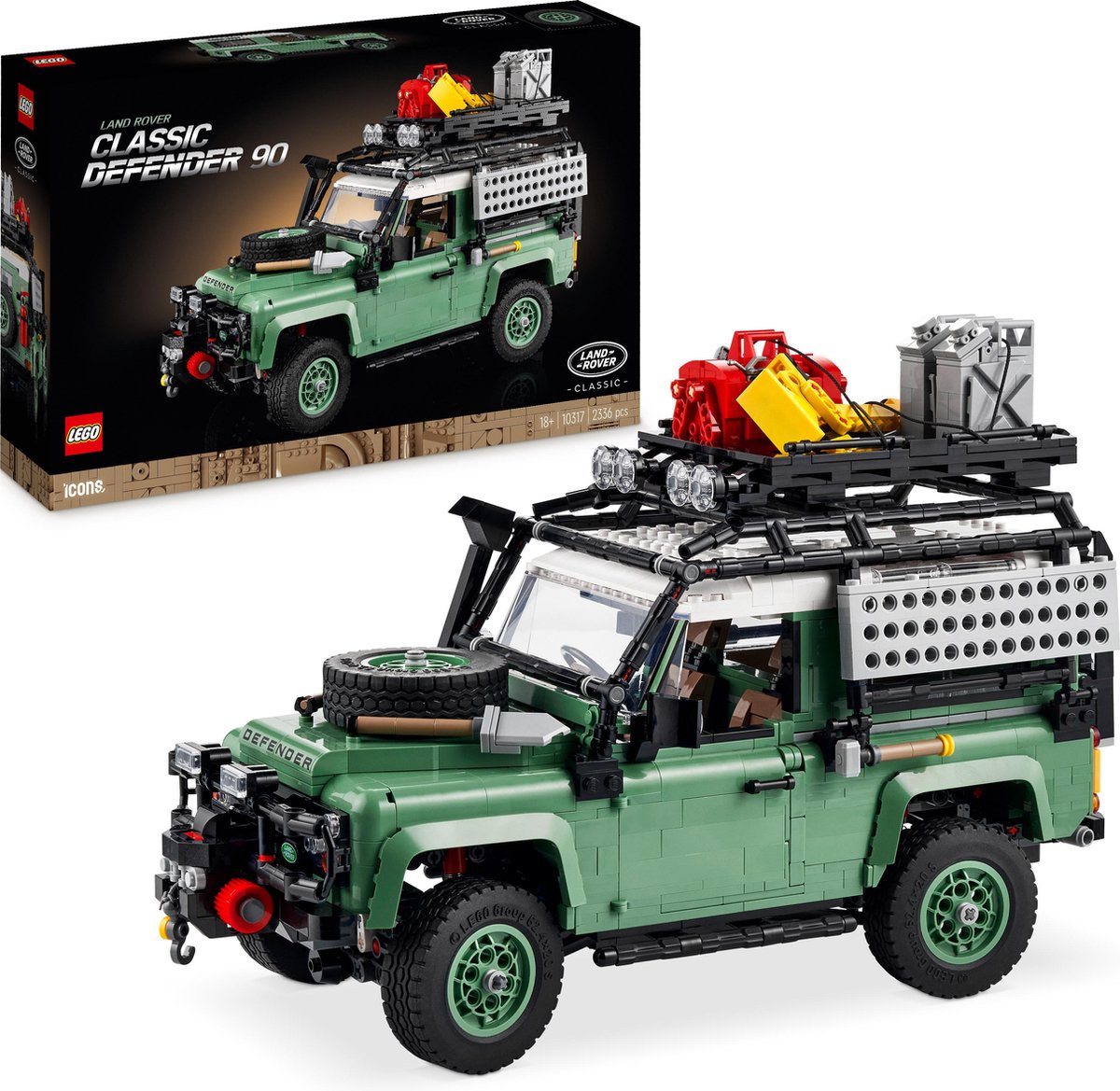 LEGO Icons Land Rover Classic Defender 90 Auto Model Bouwpakket voor Volwassenen - 10317 – foto 2