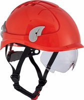 Cerva Alpinworker Light casque de sécurité avec lunettes de sécurité - rouge