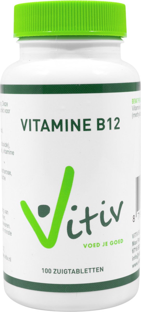 Vitiv Vitamine B12 methylcobalamine 100 Zuigtabletten
