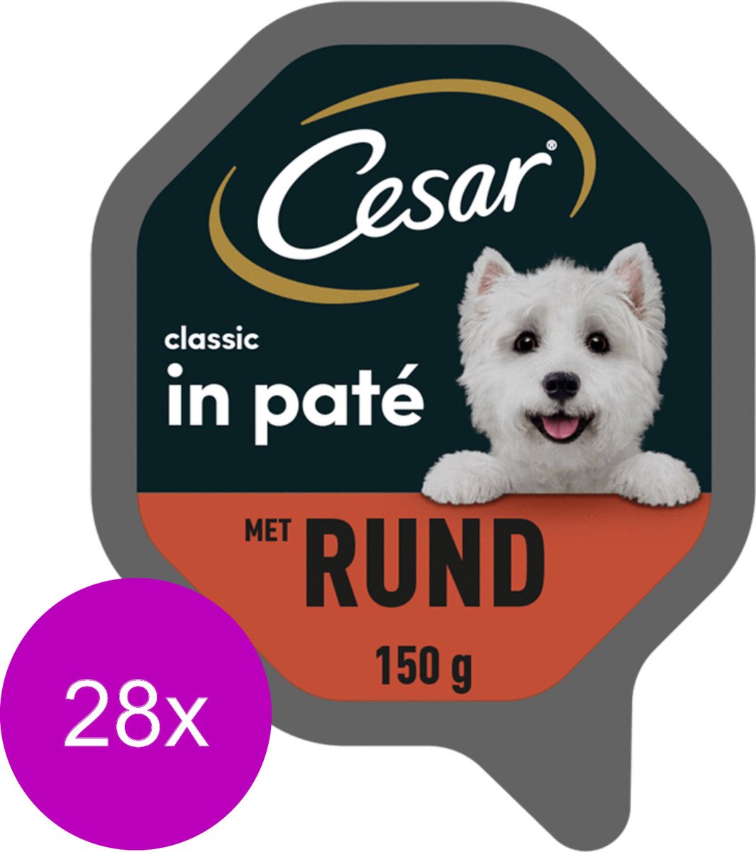 Cesar Cesar Alu Classic 150 g - Hondenvoer - 28 x Rund