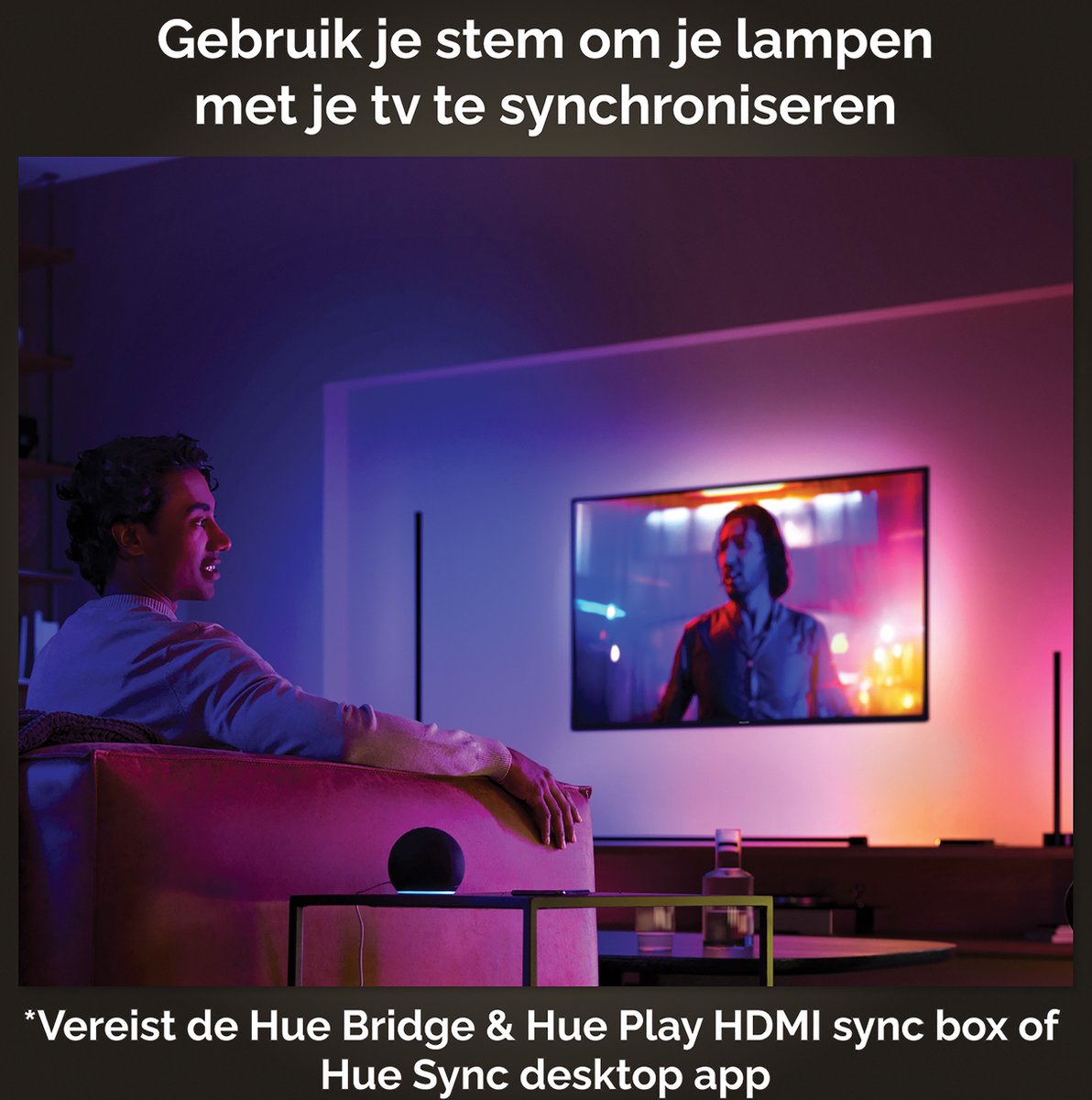 Philips Hue Play gradient light tube - wit en gekleurd licht - 75cm - zwart — afbeelding 7