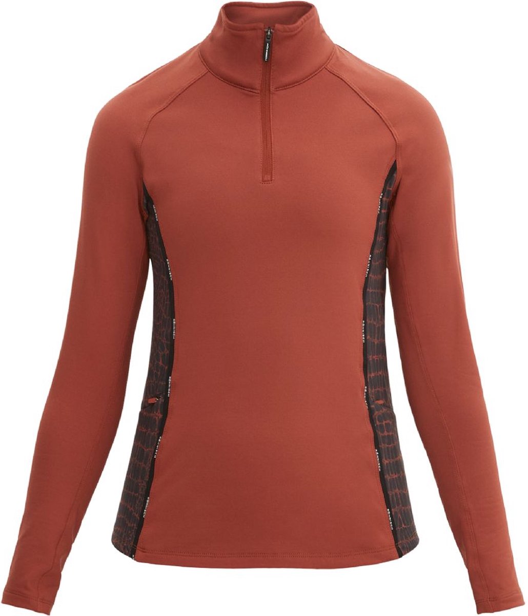 Röhnisch Jane thermo half zip brown crocco Maat XL