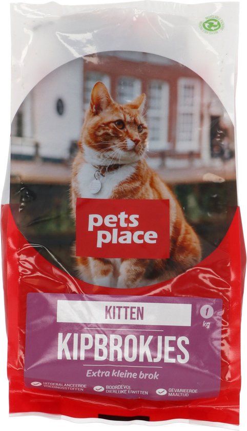 Pets Place Kitten - Kattenvoer - Kip - 1 kg