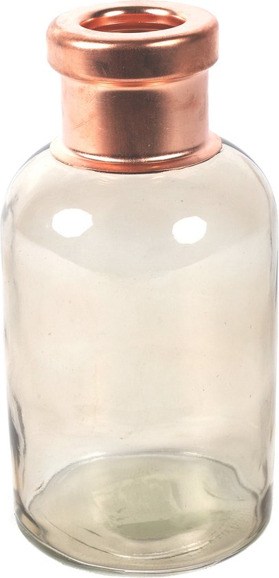 Countryfield Vase Babet 21 X 10 Cm Glas/ Cuivre Beige