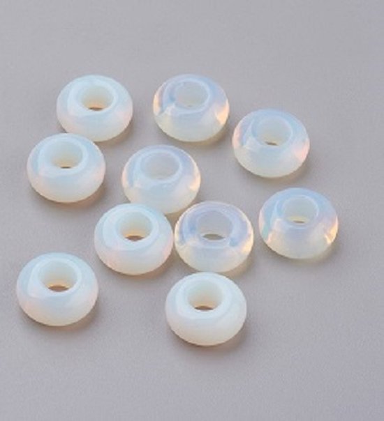 Natuurstenen Opaliet kralen, 14x8mm